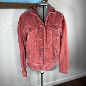BDG Urban Outfitters Pink Corduroy Trucker Jacket – Women’s Size Medium